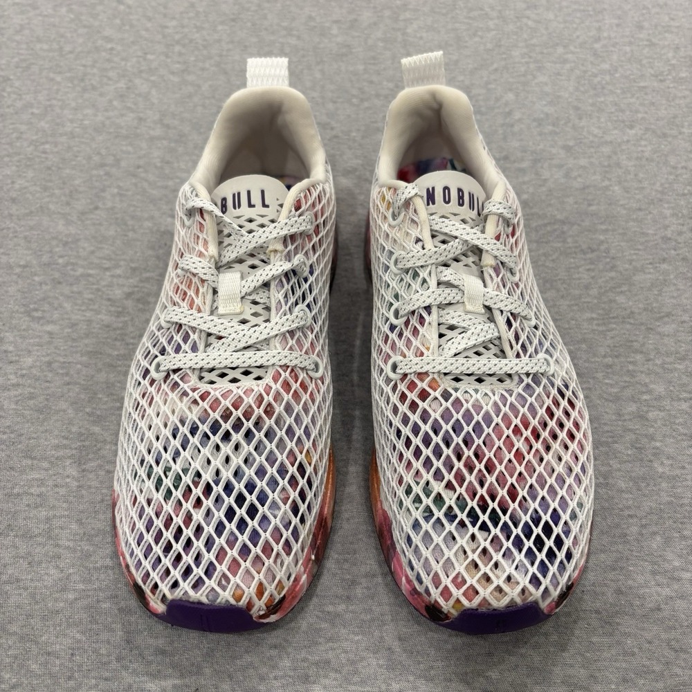 Nobull Mesh Floral Shoes Women's Size 8 Men's 6.5 Sneakers Athletic Runners - Picture 2 of 9